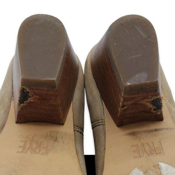 Frye Reina Ankle Bootie Womens 6.5 Brown Leather Western‎ Zipper - Picture 9 of 10